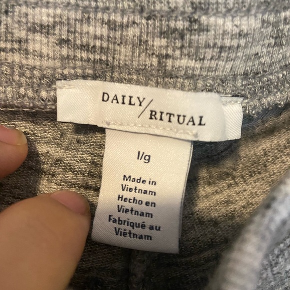 Daily Ritual Light Gray Sweatpants - Picture 7 of 7